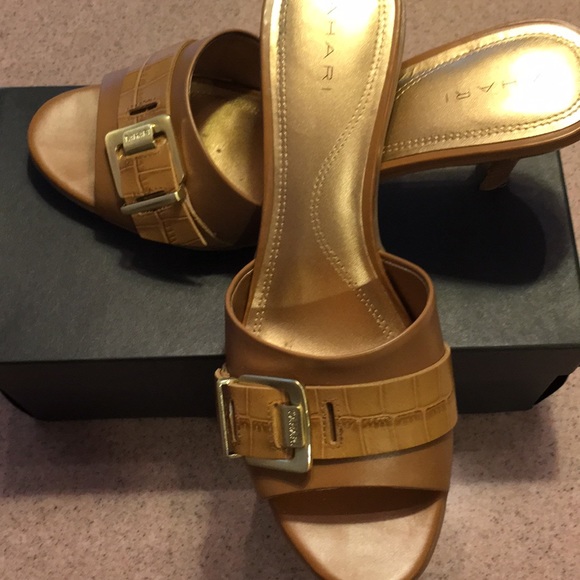 mid heel mule sandals